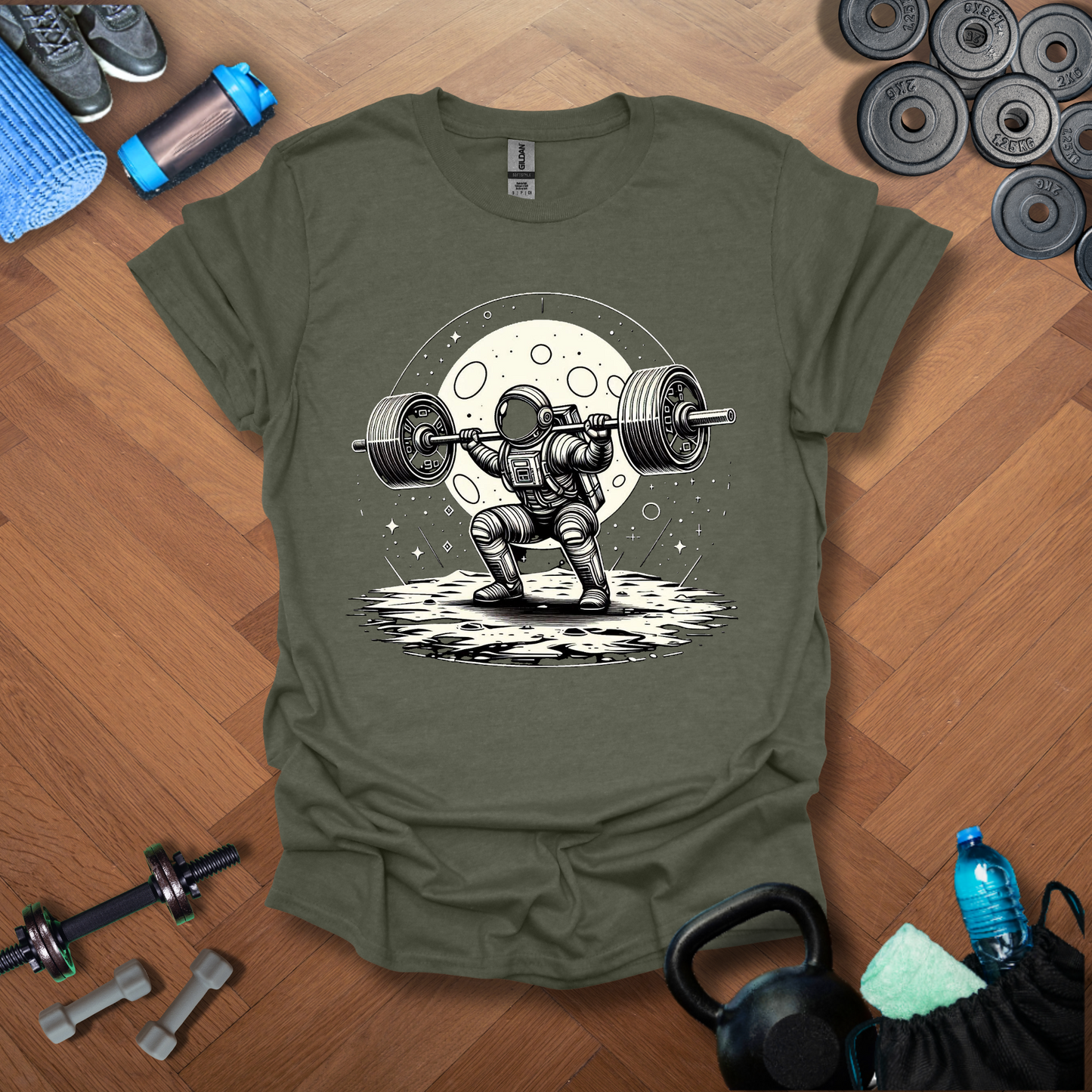 Astronaut Lifting T-shirt