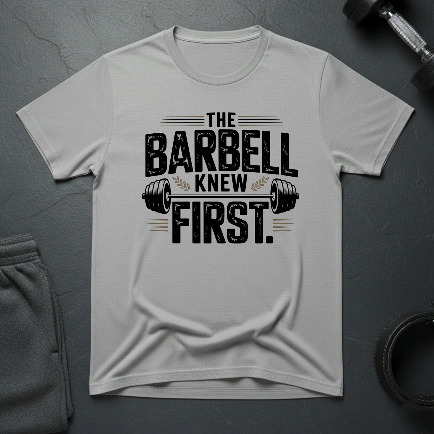 The Barbell Knew First T-Shirt