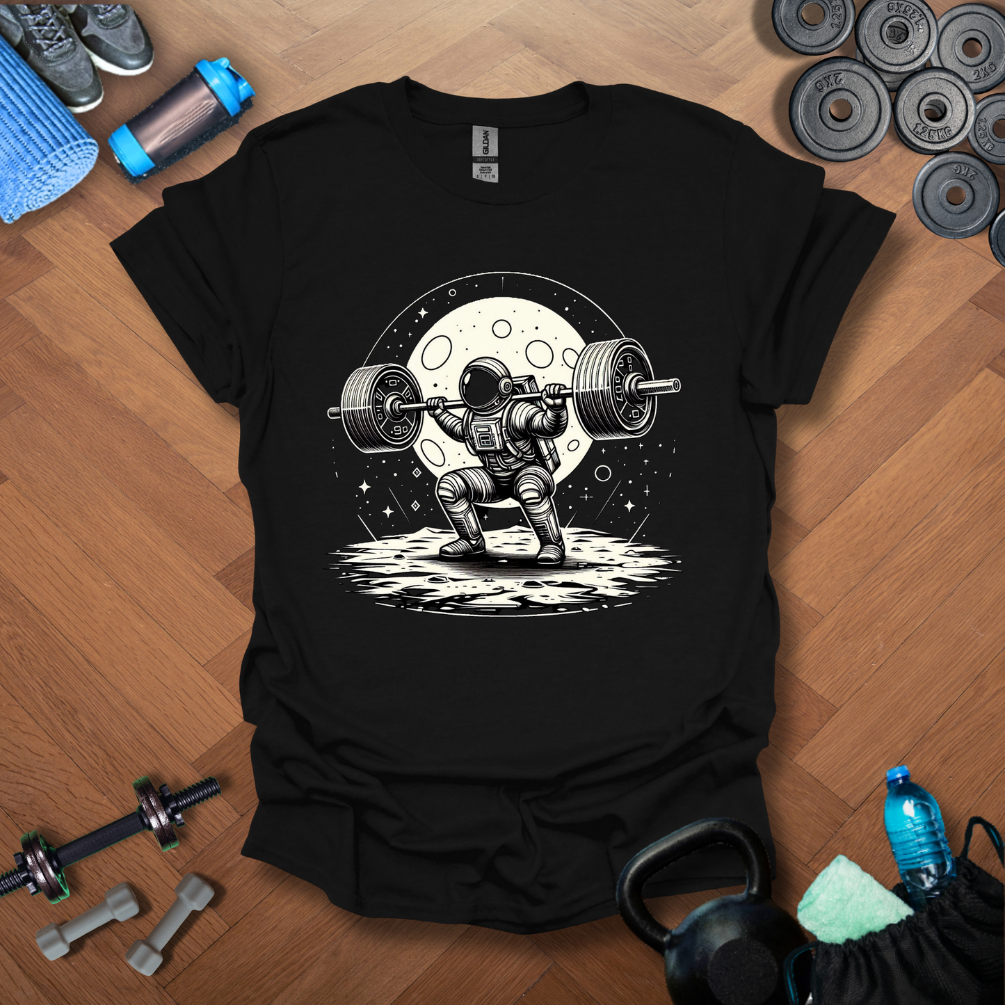 Astronaut Lifting T-shirt