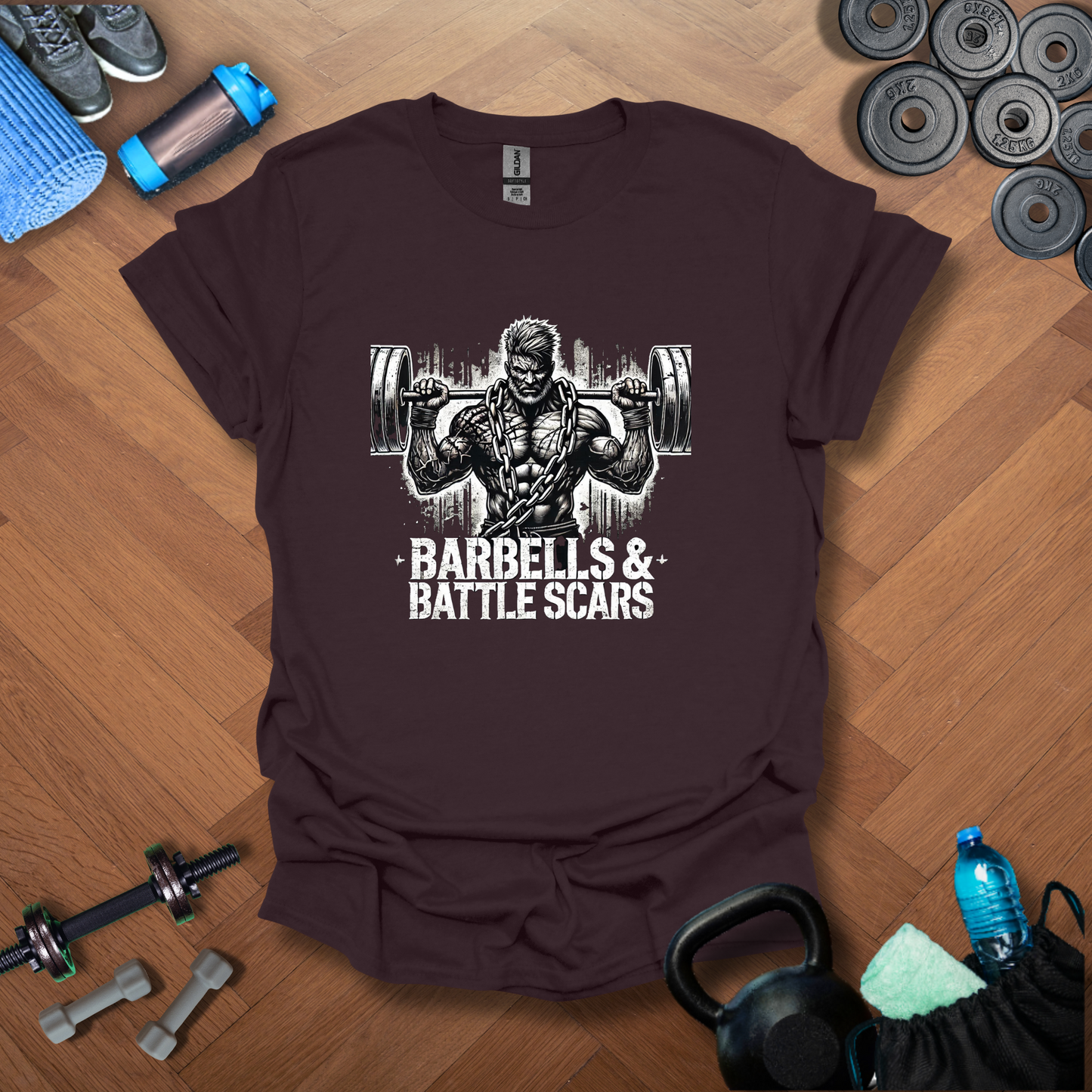 Barbell & Battle Scars T-Shirt