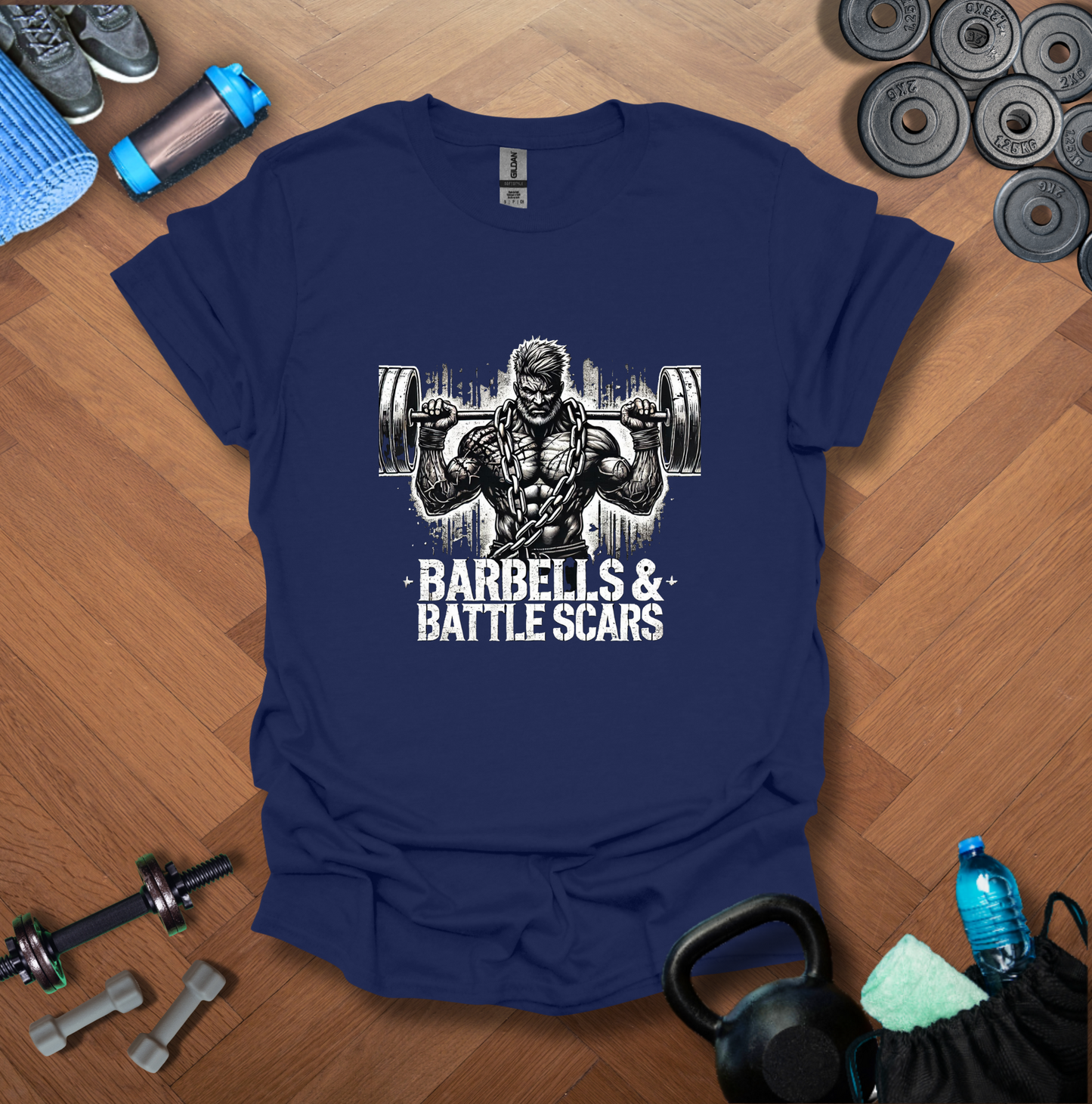 Barbell & Battle Scars T-Shirt