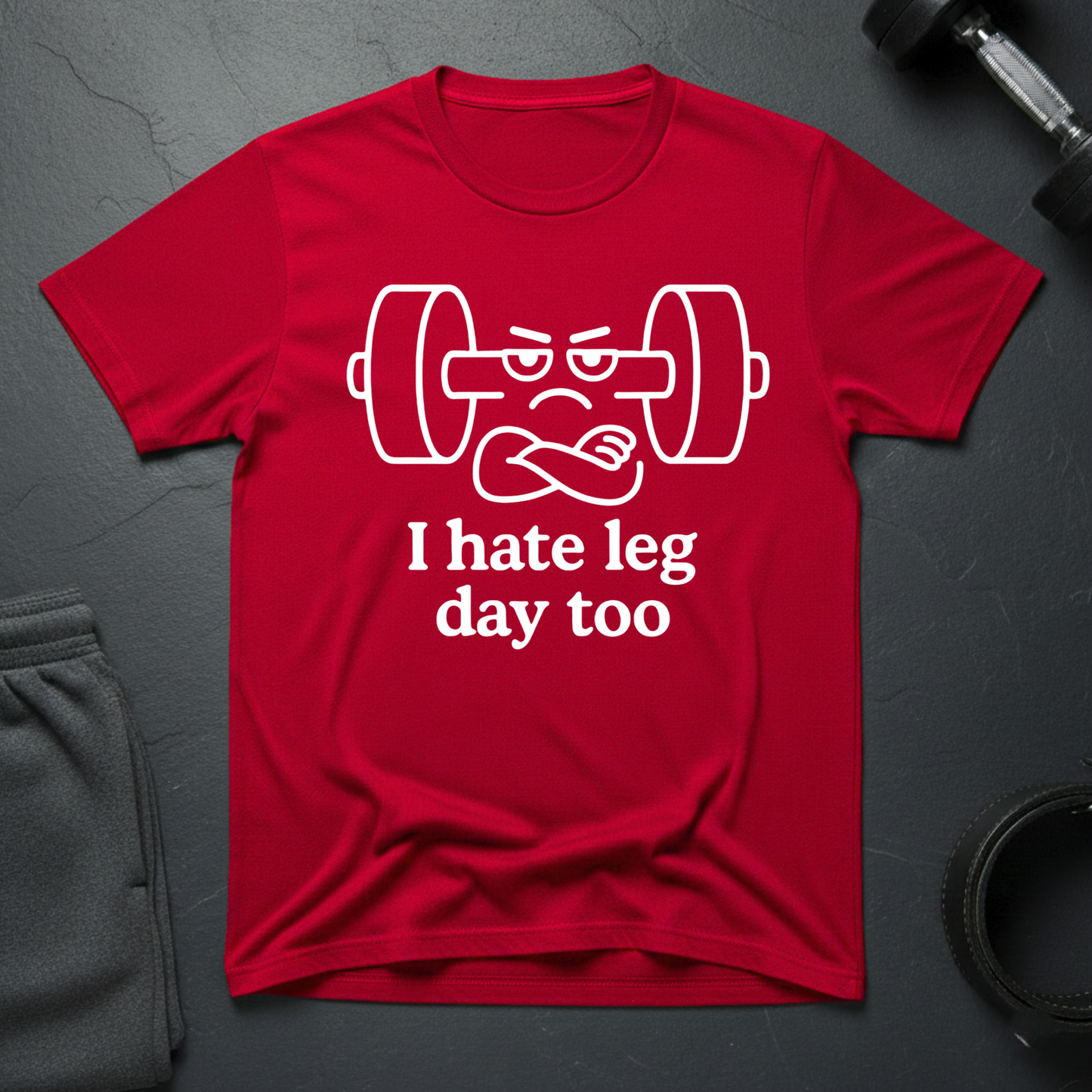 I hate leg day too T-shirt