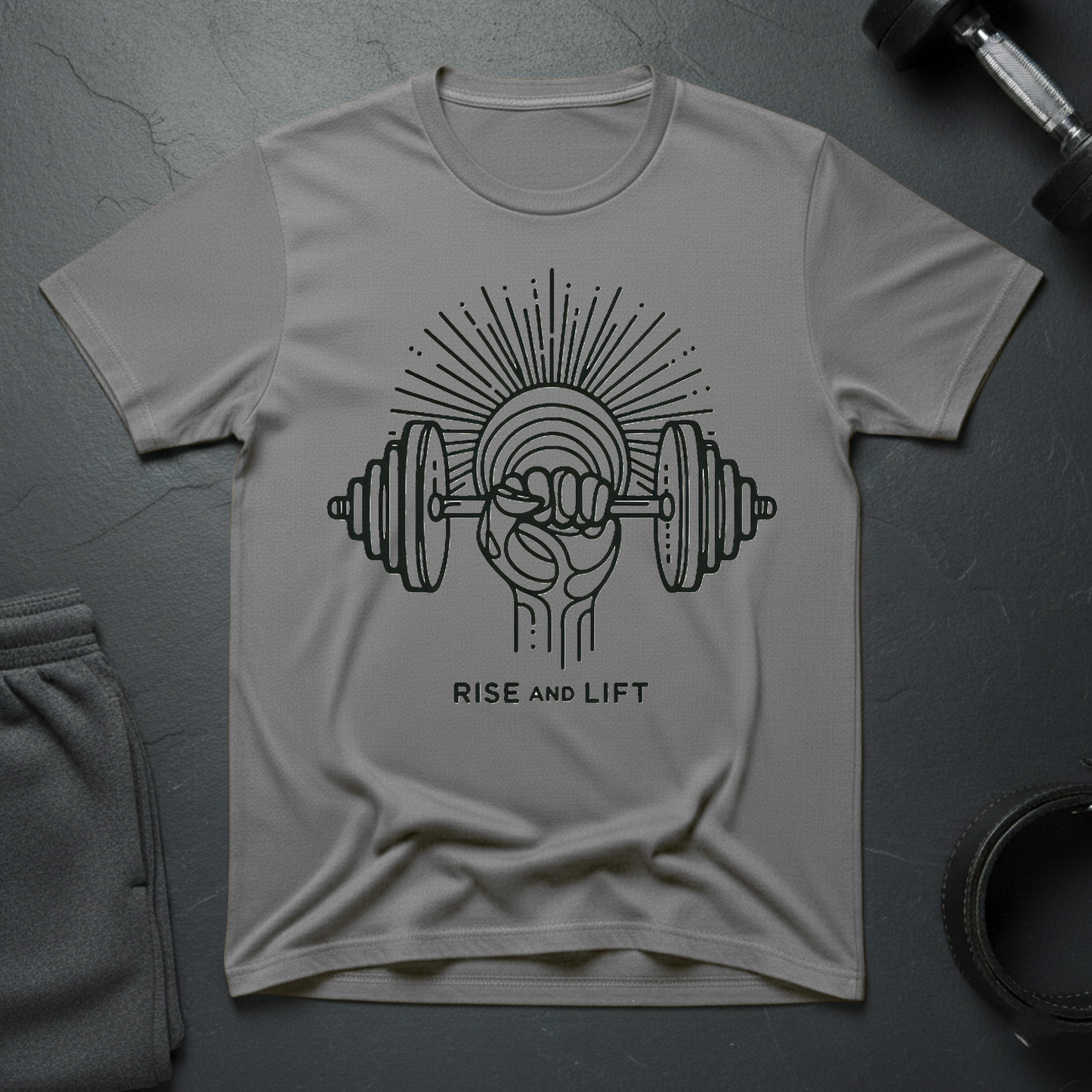 Rise And Lift Minimalist T-Shirt