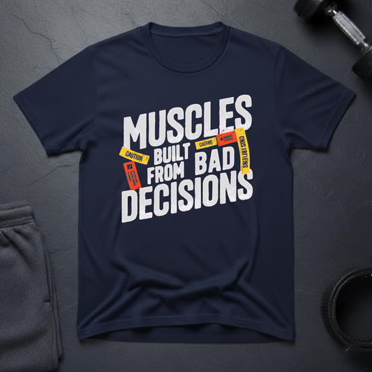 Muscles Built From Bad Decisions T-Shirt