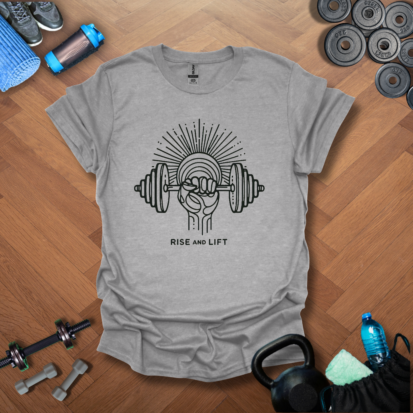 Rise And Lift Minimalist T-shirt