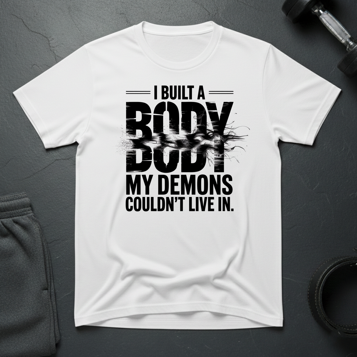 I Built A Body My Demons Couldn't Live In T-Shirt