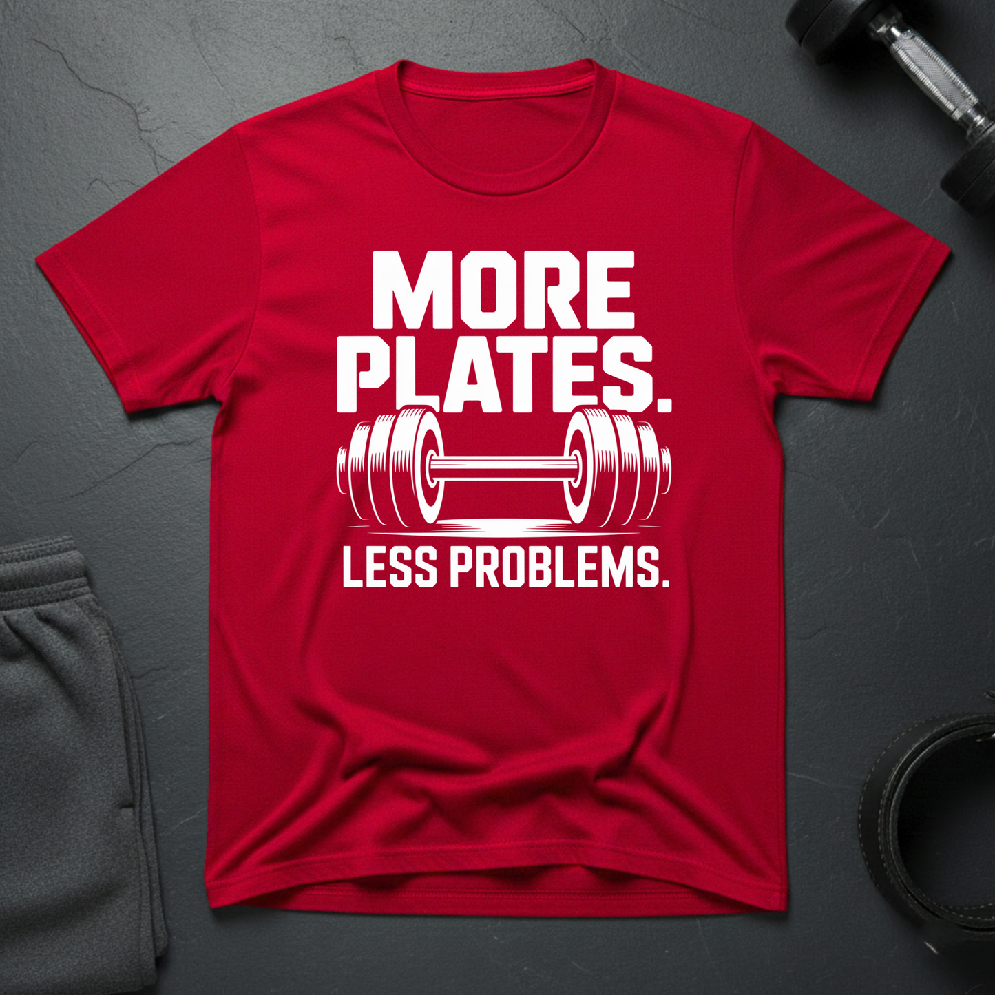 More Plates Less Problem T-Shirt