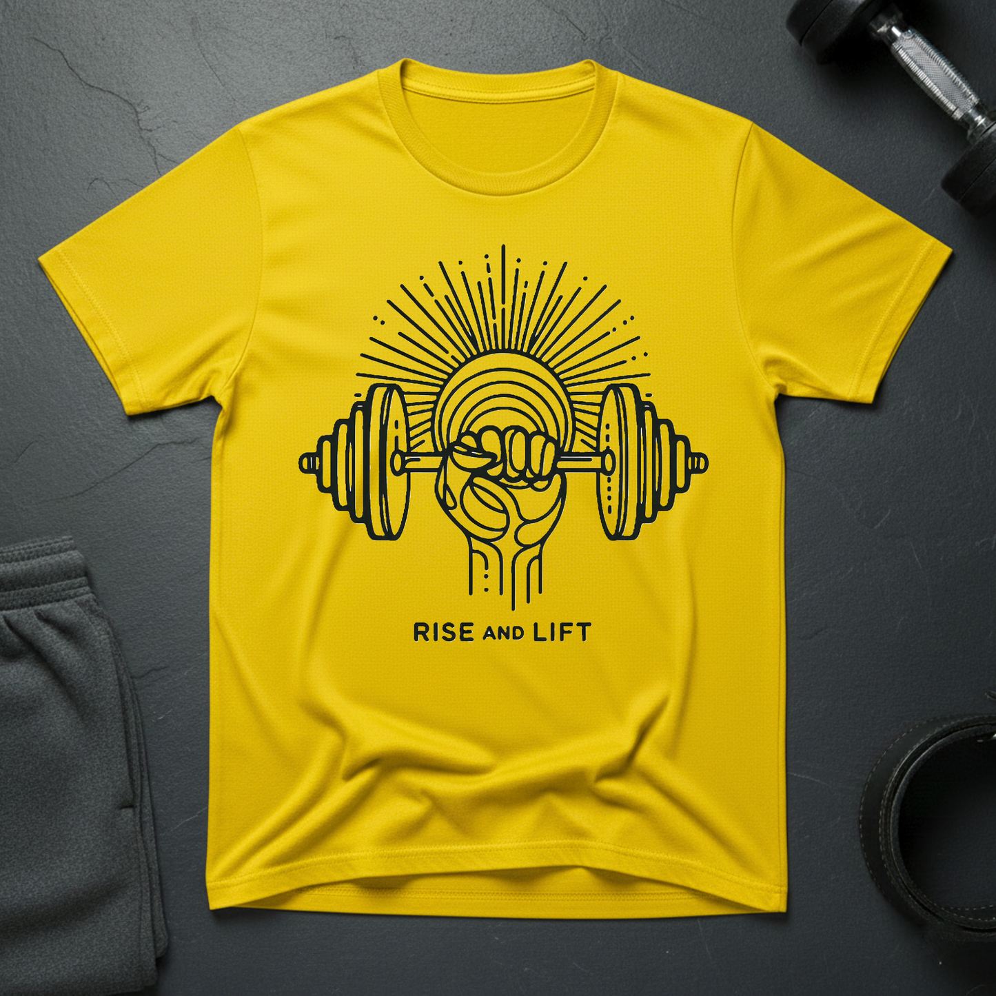 Rise And Lift Minimalist T-Shirt