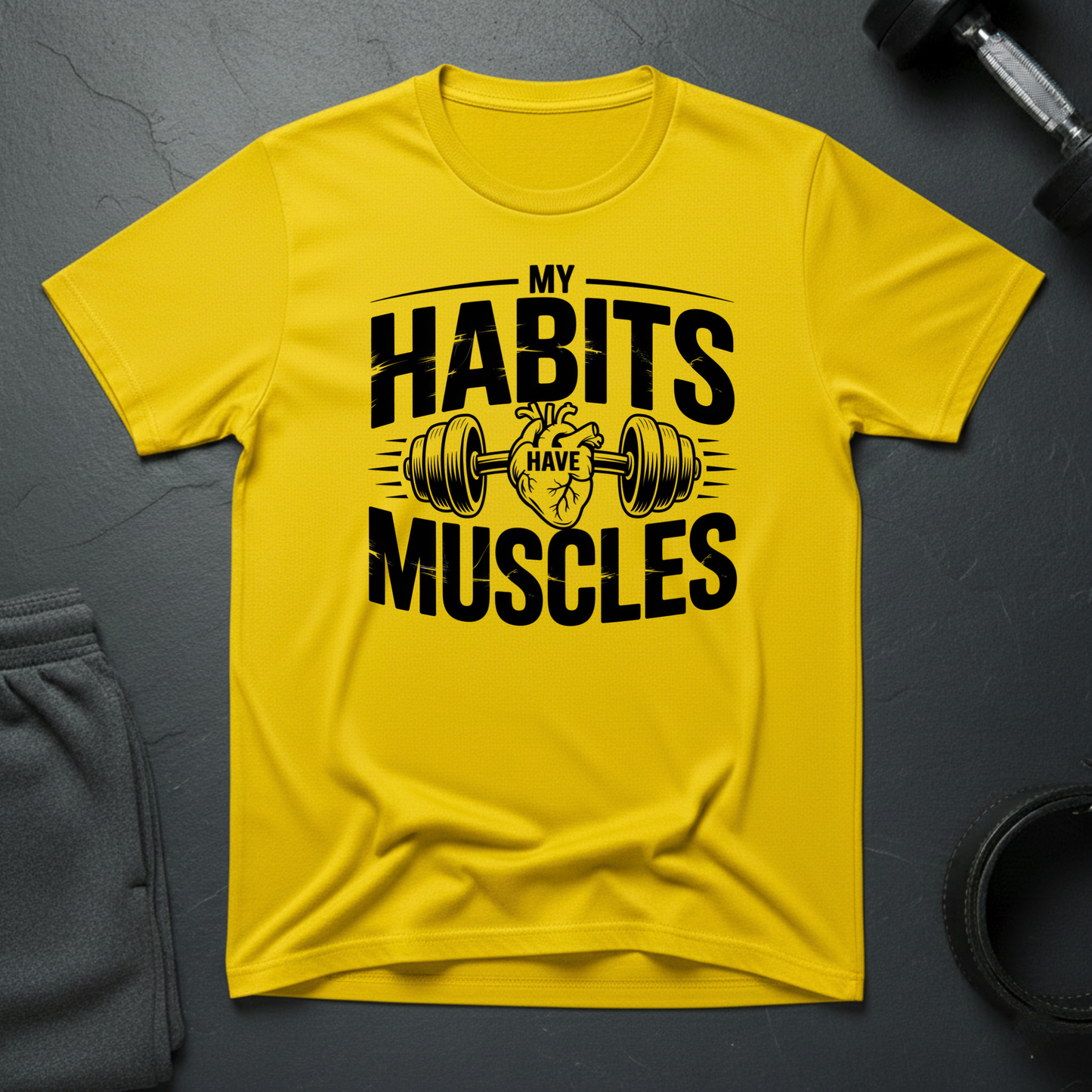 My Habits Have Muscles T-Shirt