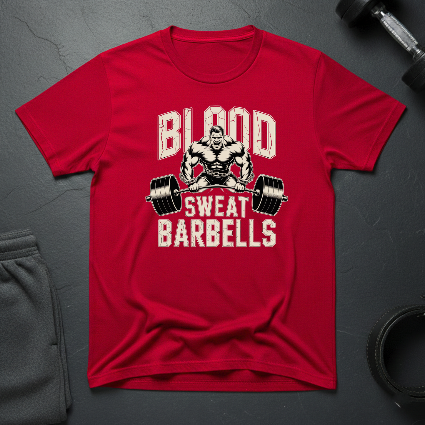 Blood Sweats Barbells T-Shirt