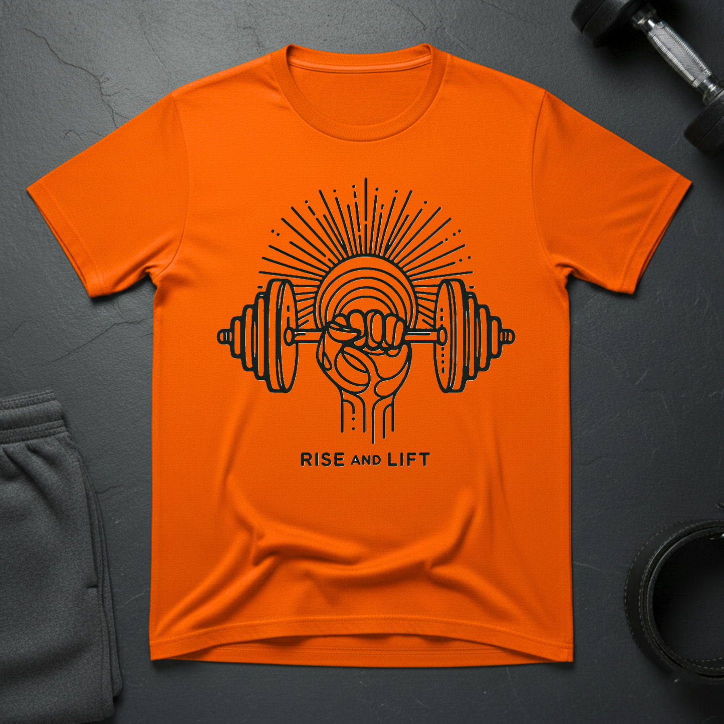 Rise And Lift Minimalist T-Shirt