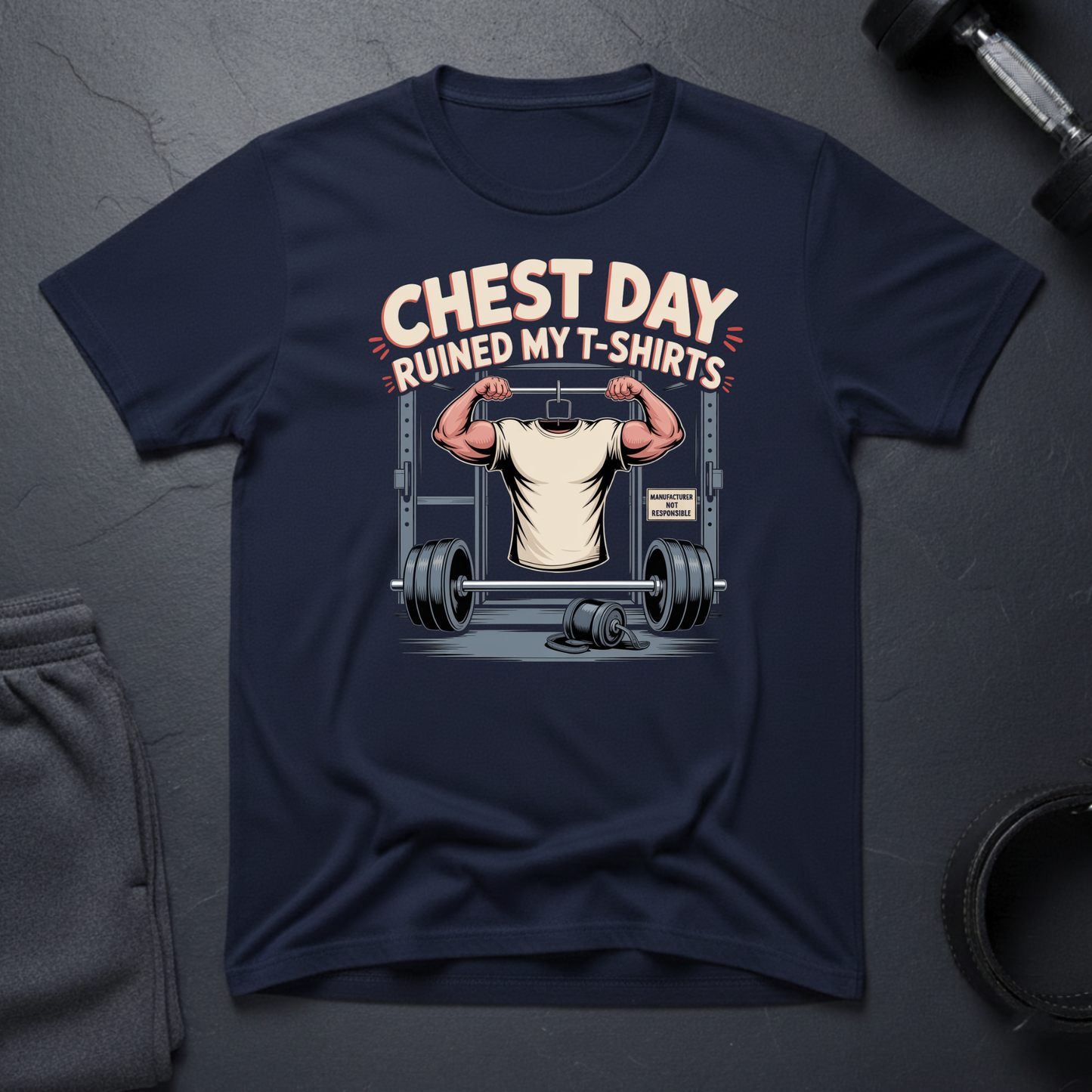 Chest Day Ruined My T-Shirts T-Shirt