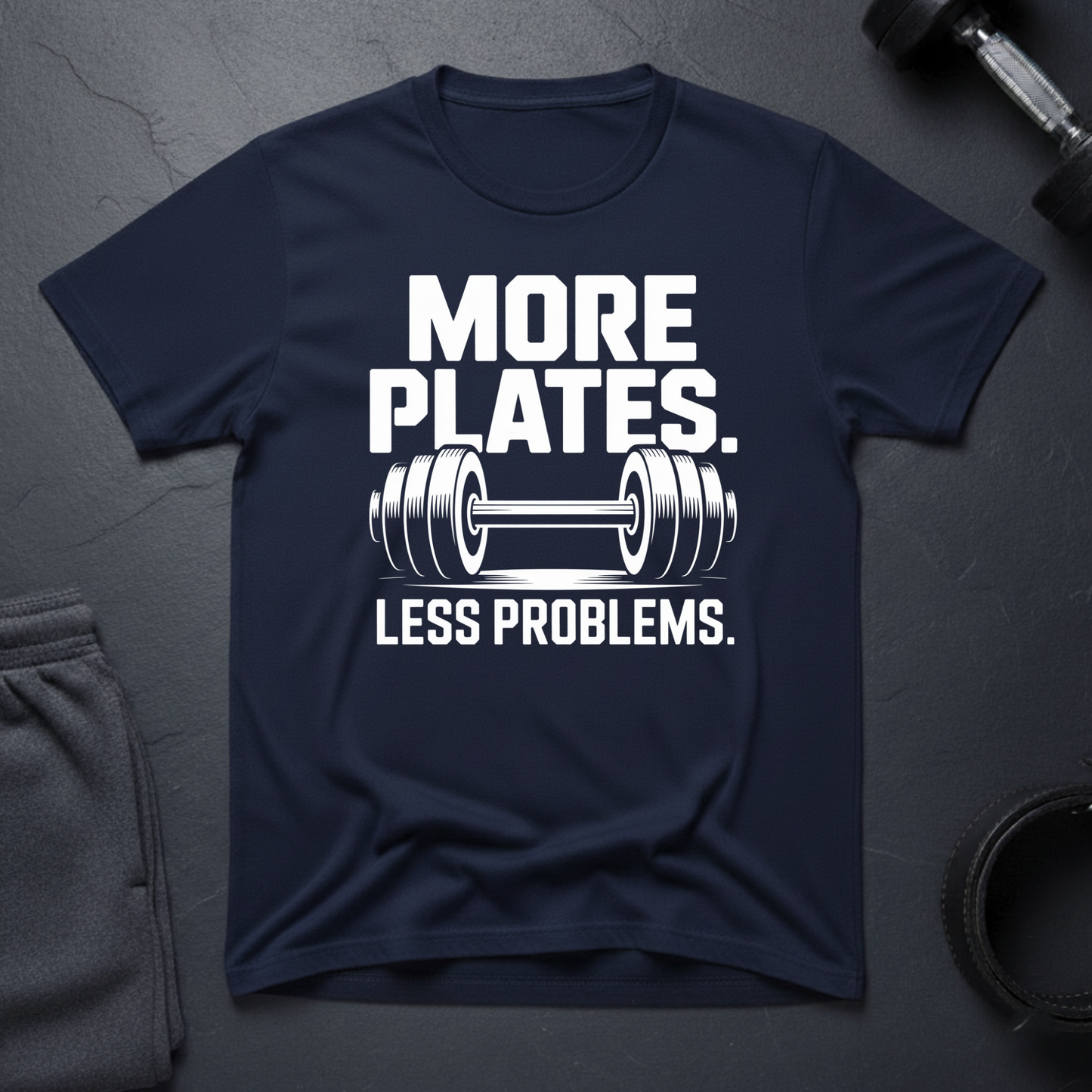 More Plates Less Problem T-Shirt