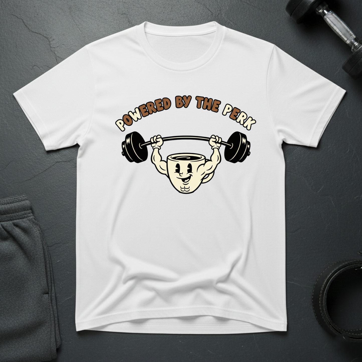 Powered By The Perk T-Shirt