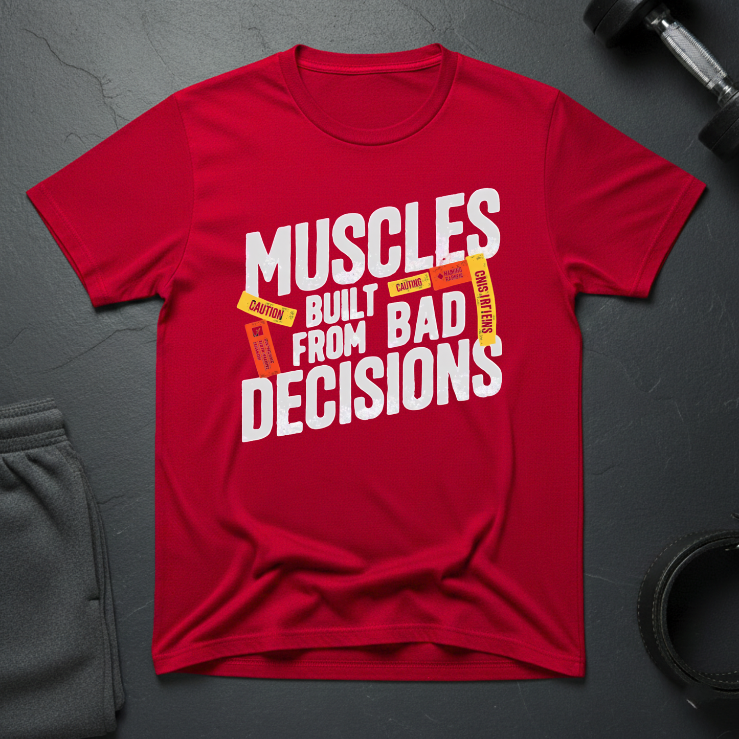 Muscles Built From Bad Decisions T-Shirt
