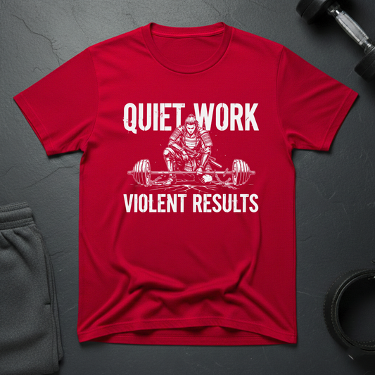 Quiet Work Violent Results T-Shirt