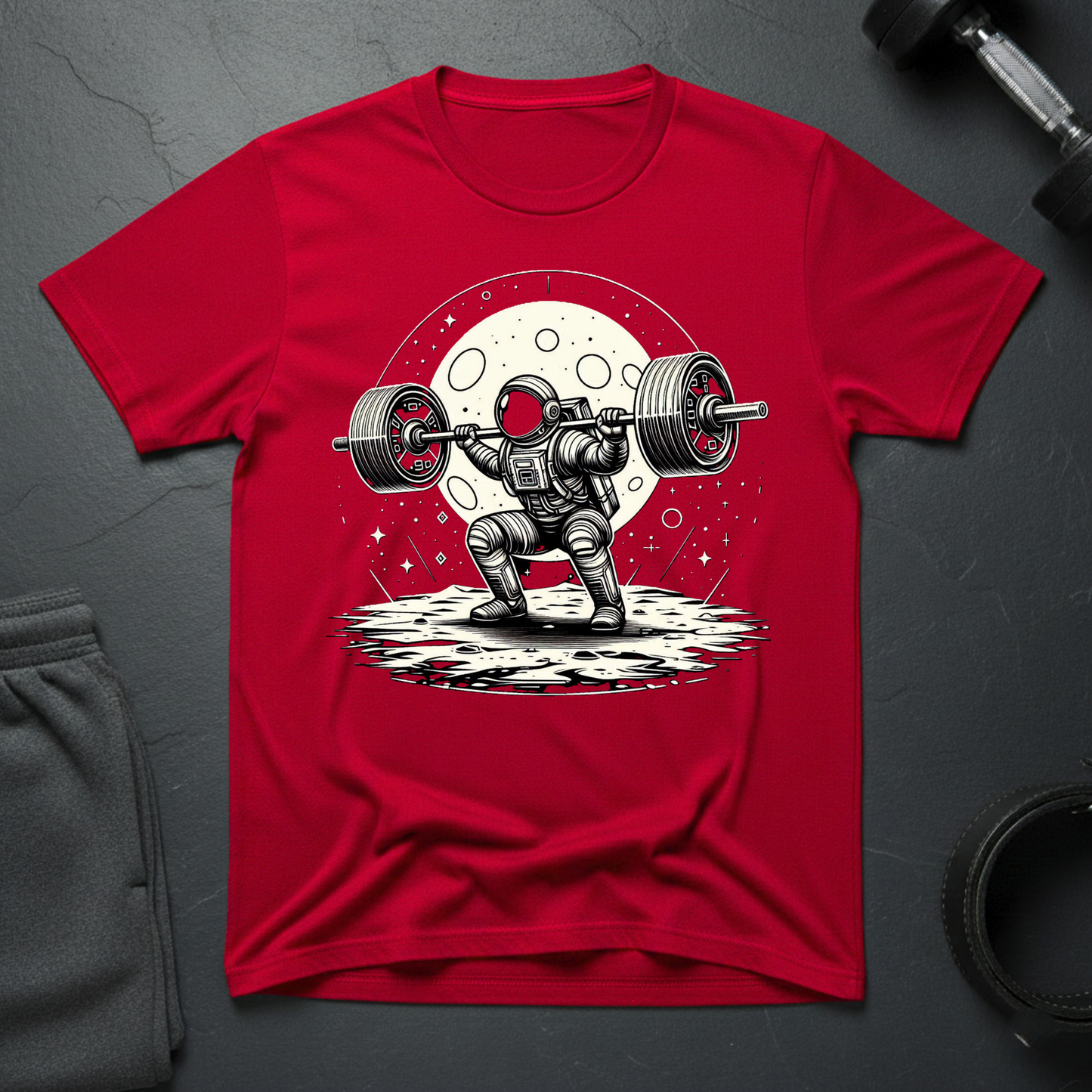 Astronaut Lifting T-Shirt