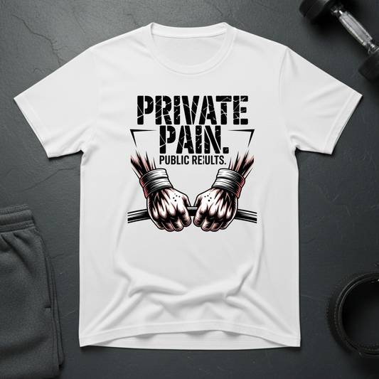 Private Pain Public Results T-Shirt