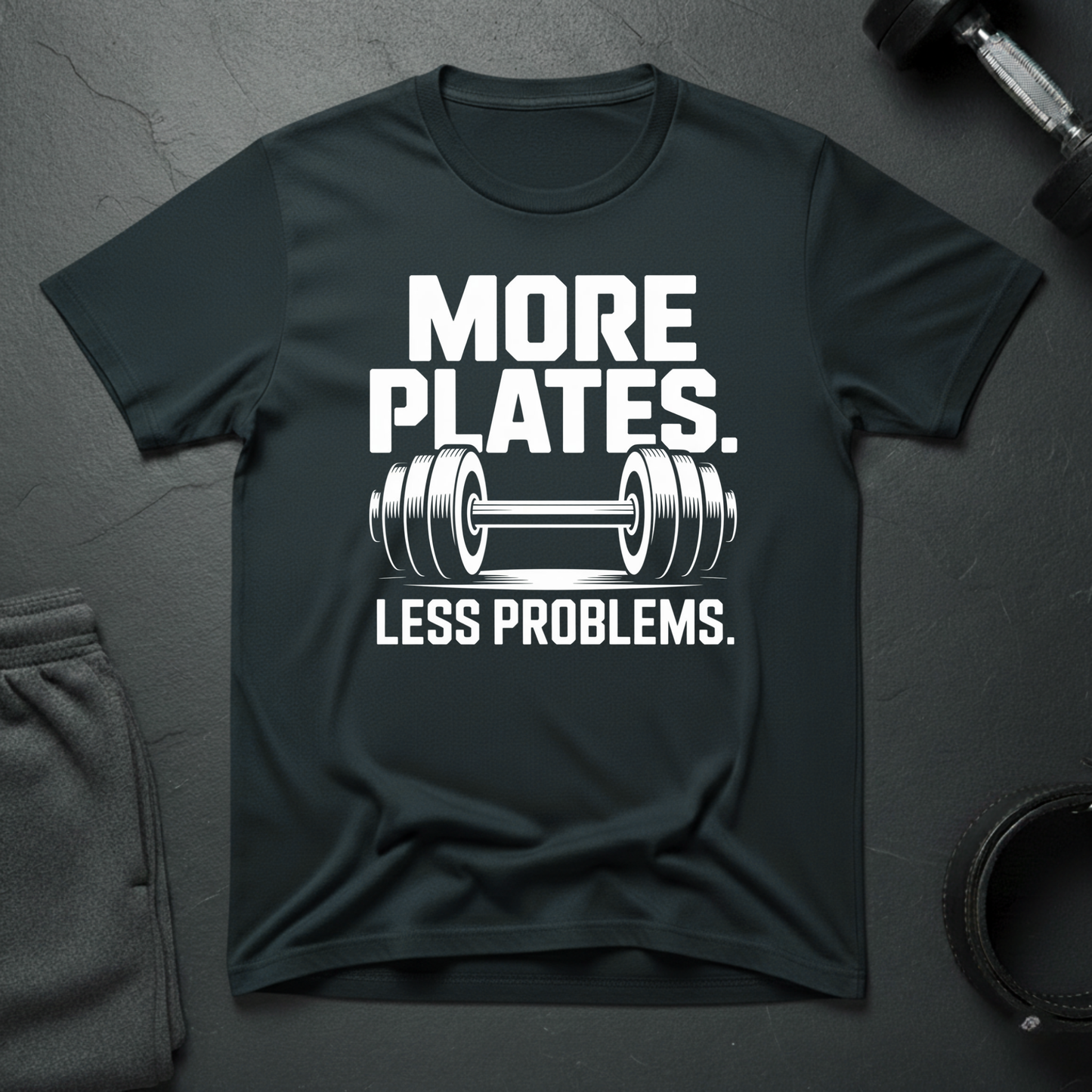 More Plates Less Problem T-Shirt
