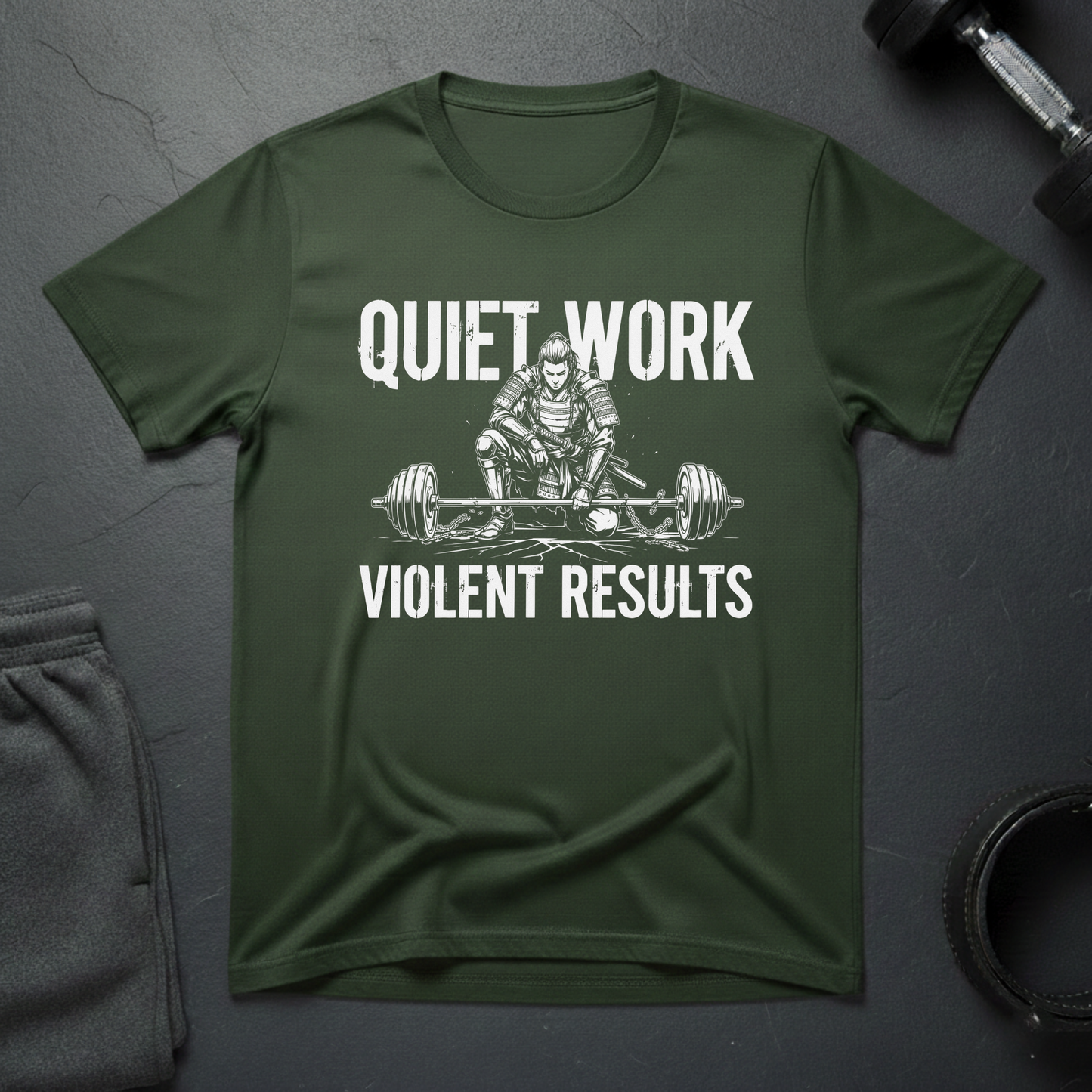 Quiet Work Violent Results T-Shirt