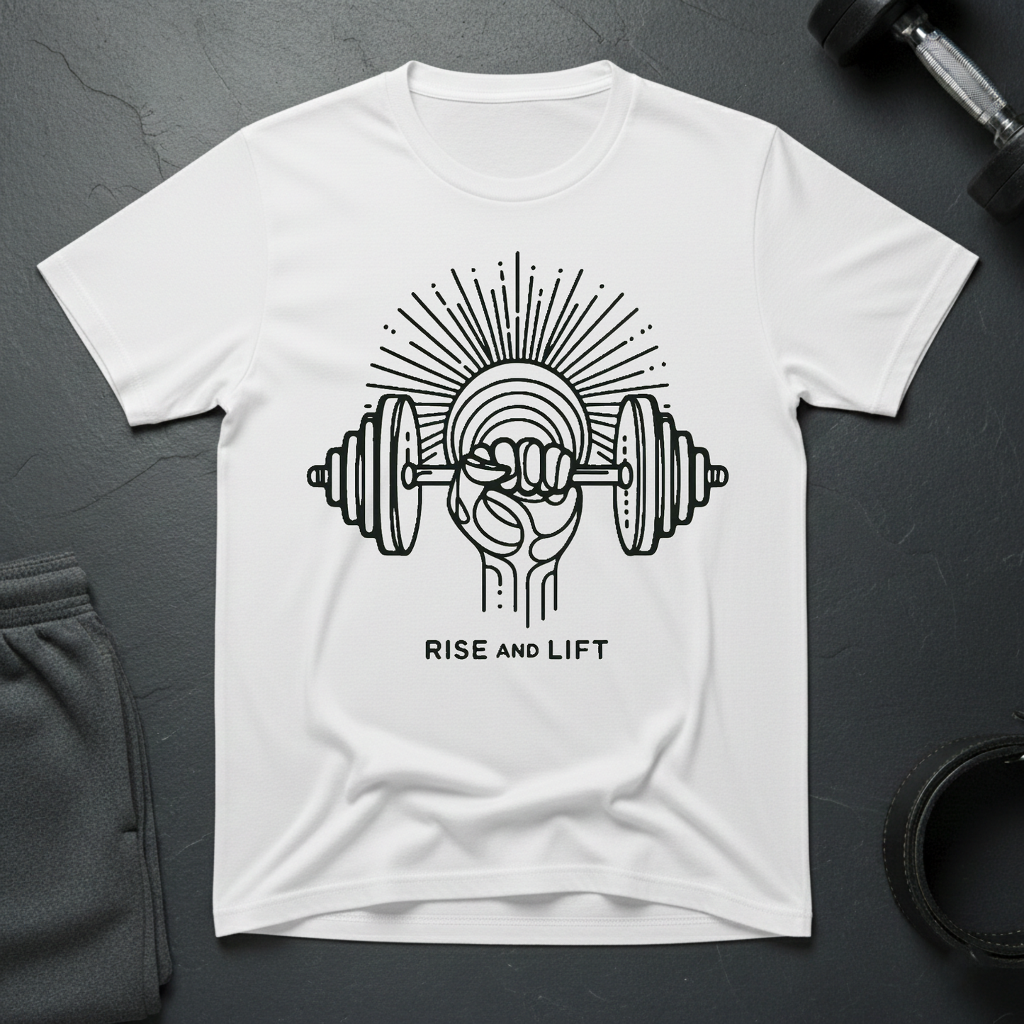 Rise And Lift Minimalist T-Shirt