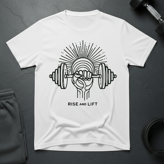 Rise And Lift Minimalist T-Shirt