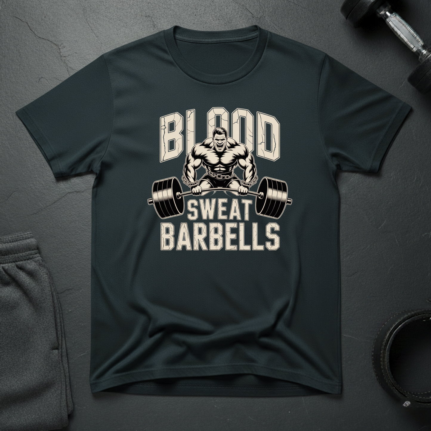 Blood Sweats Barbells T-Shirt
