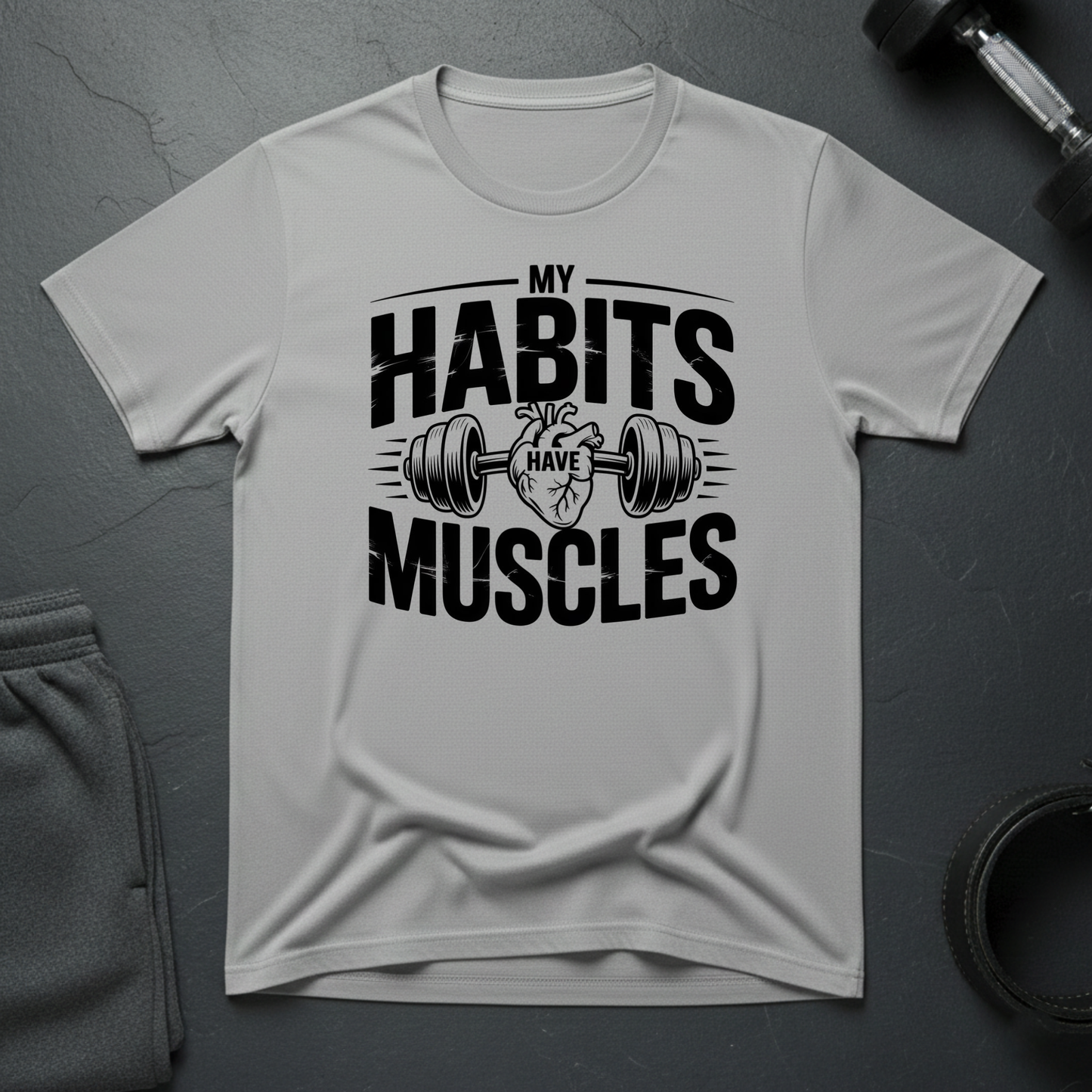 My Habits Have Muscles T-Shirt