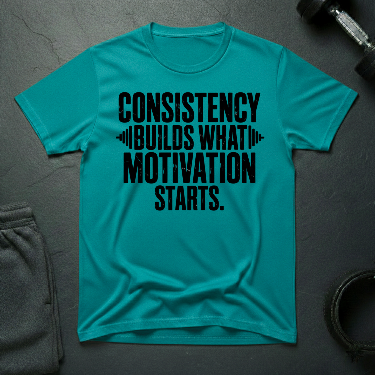 Consistency Builds What Motivation Starts T-Shirt