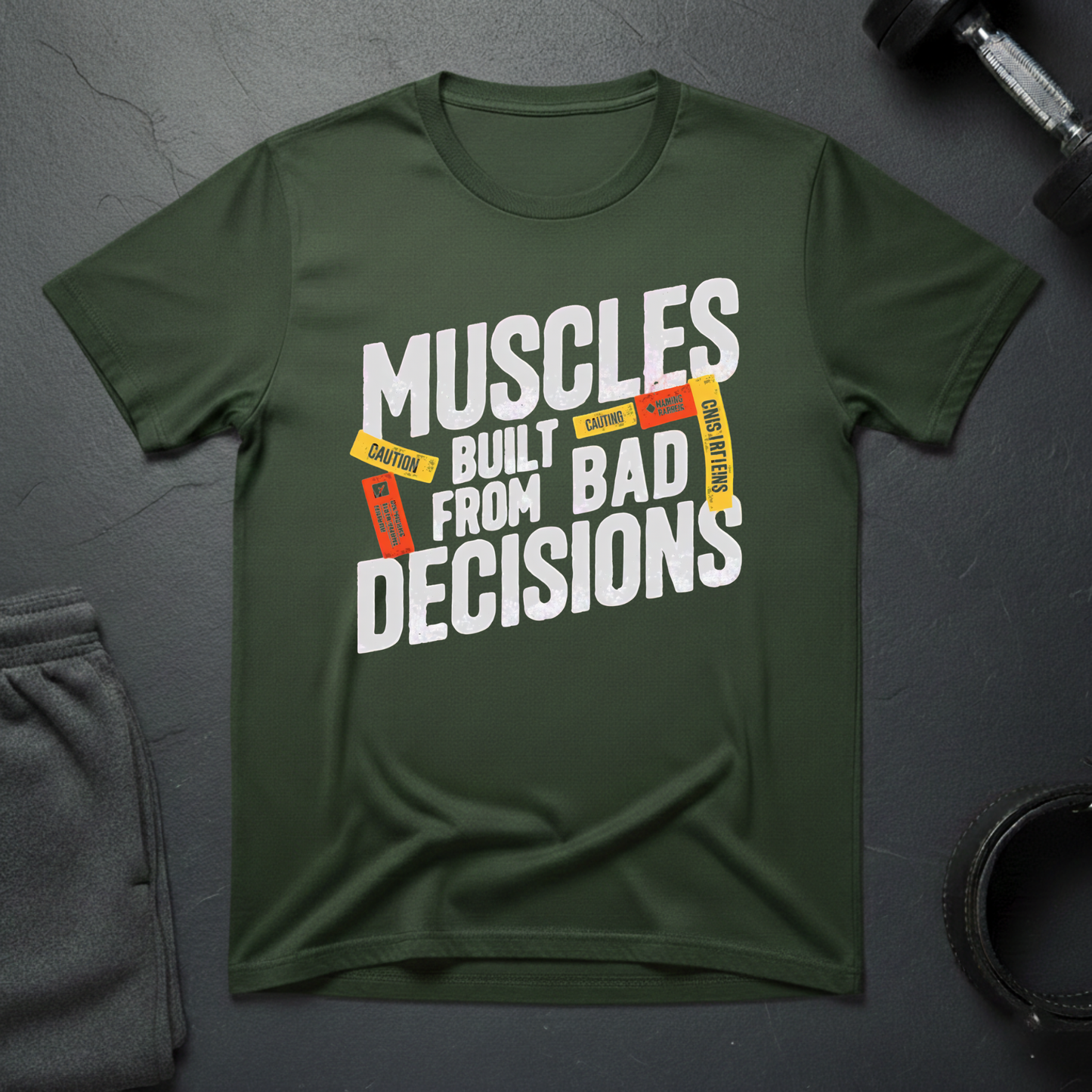 Muscles Built From Bad Decisions T-Shirt
