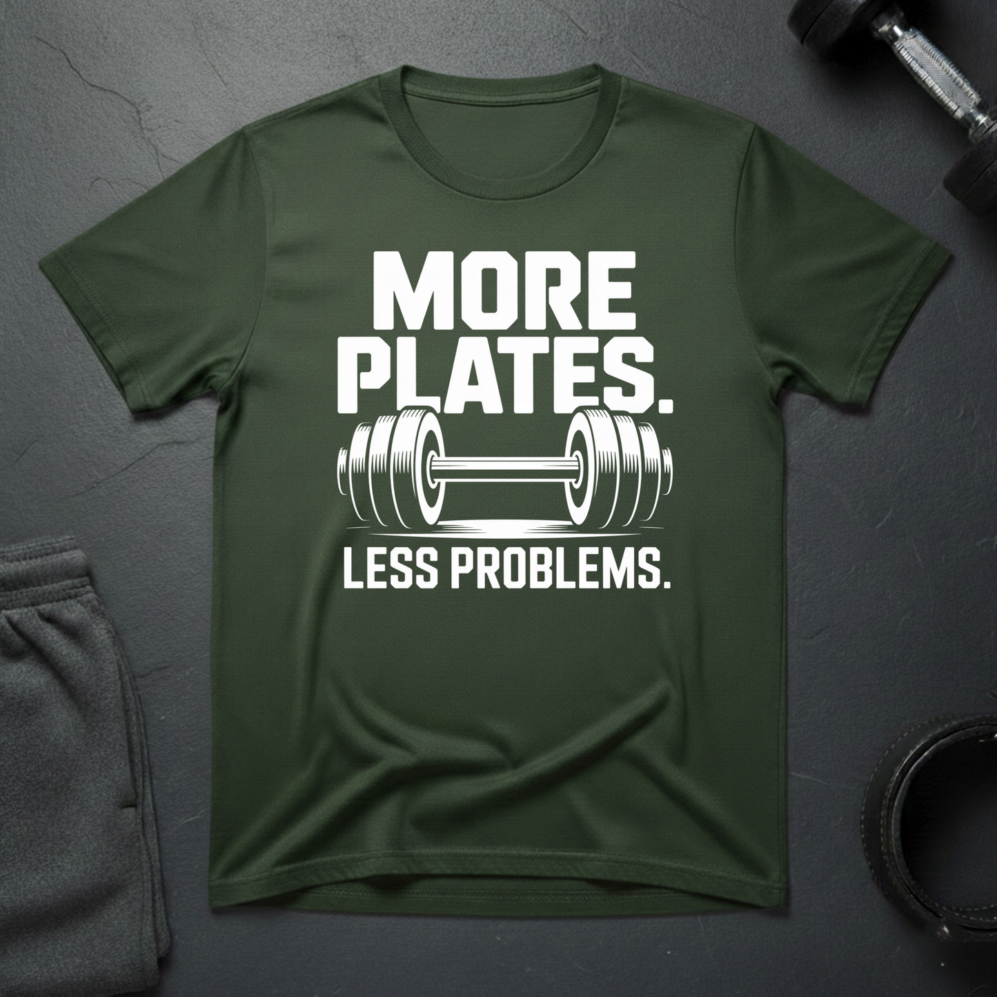 More Plates Less Problem T-Shirt
