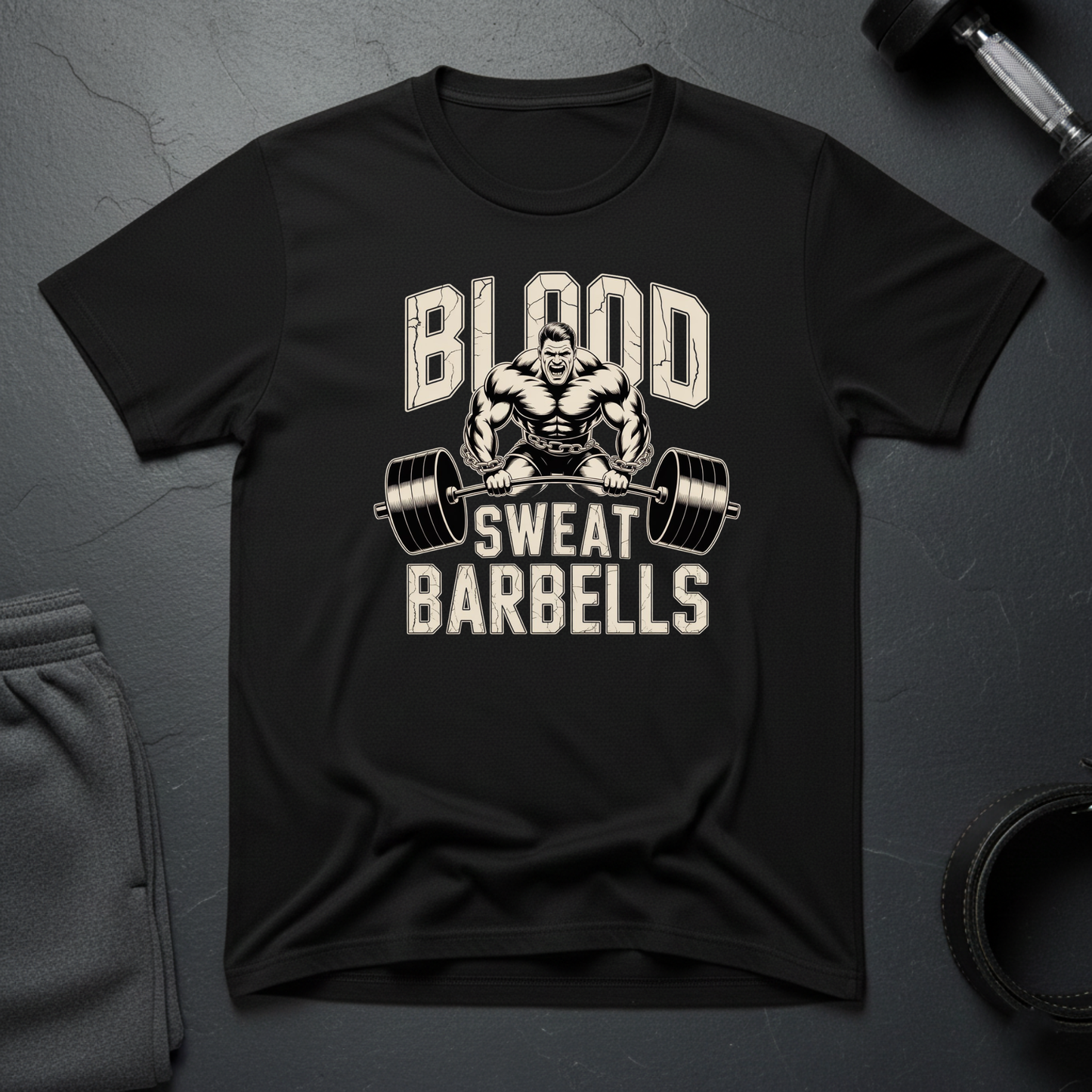 Blood Sweats Barbells T-Shirt