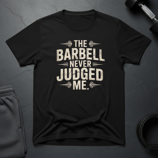 The Barbell Never Judged Me T-Shirt