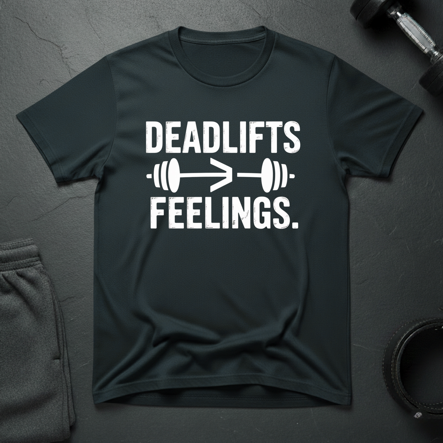 Deadlift Is Greater Than Feelings T-Shirt