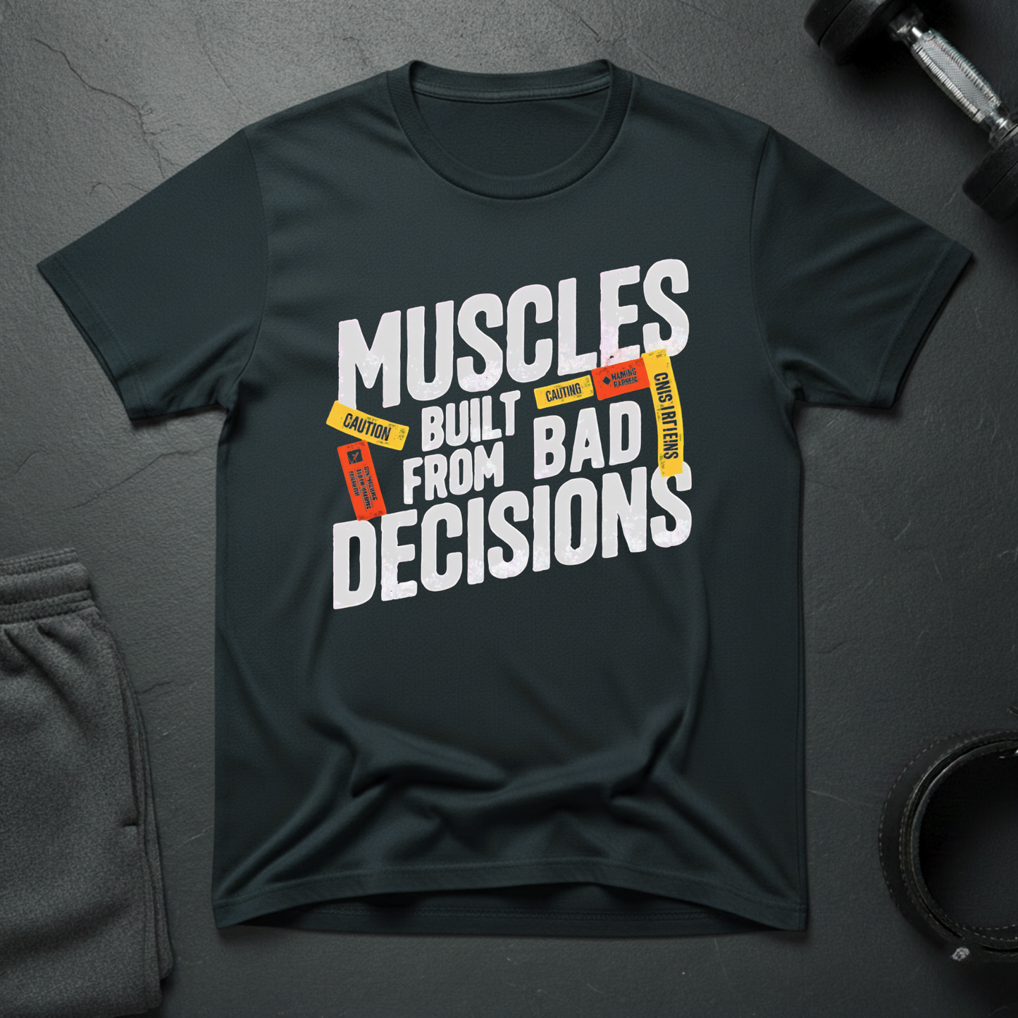 Muscles Built From Bad Decisions T-Shirt