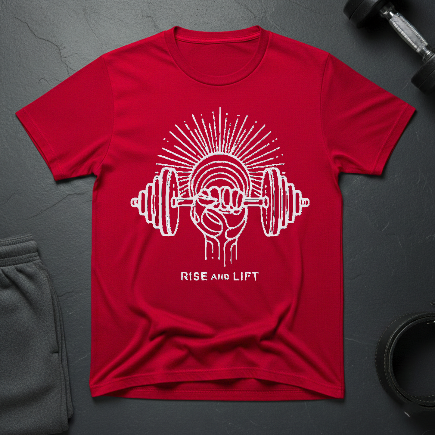 Rise And Lift Minimalist T-Shirt