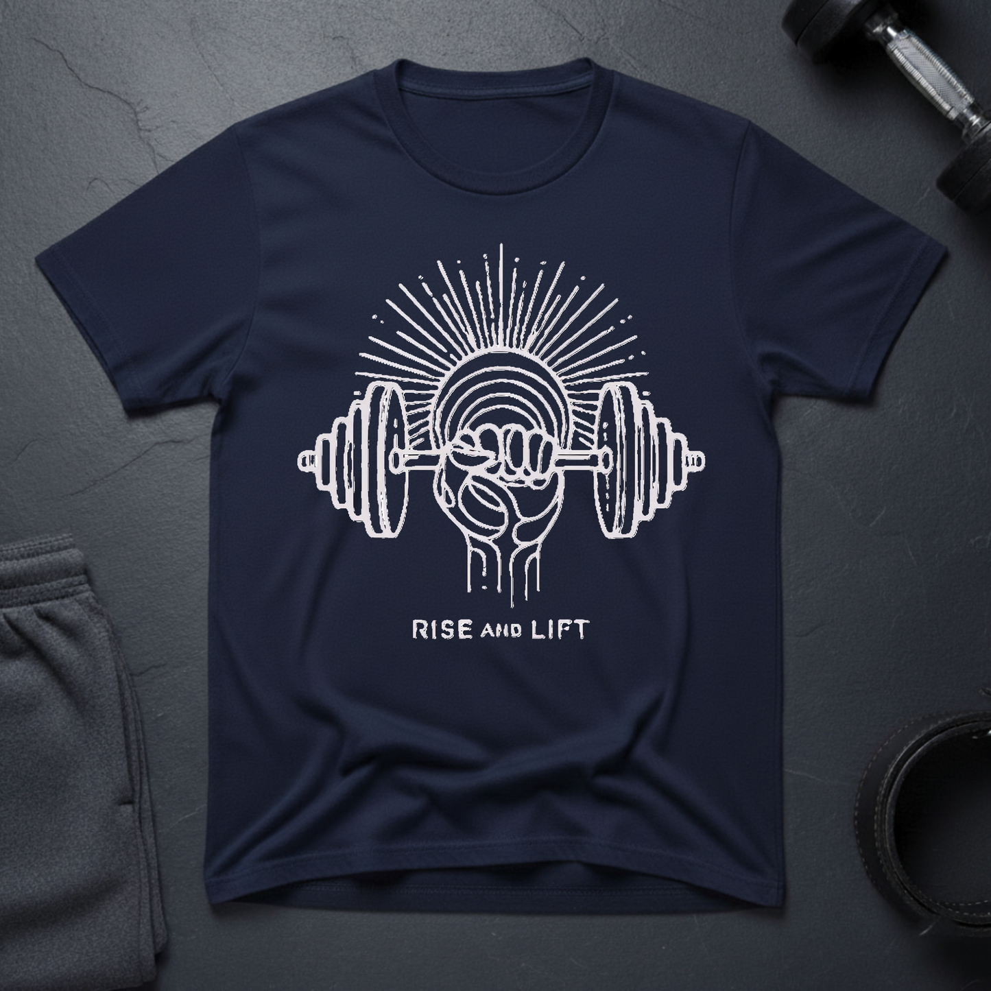 Rise And Lift Minimalist T-Shirt