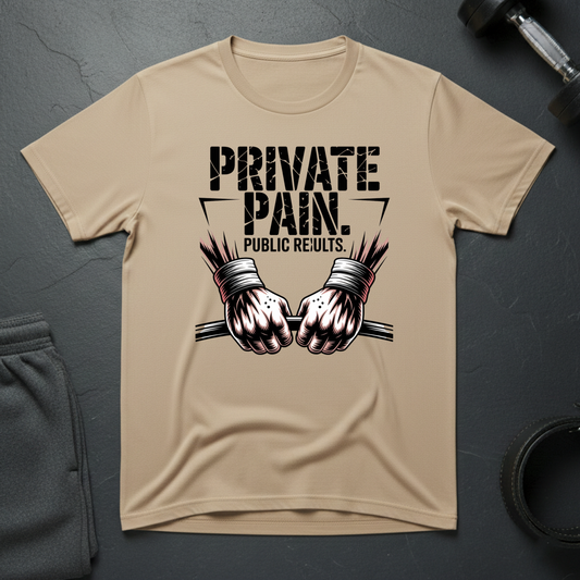 Private Pain Public Results T-Shirt