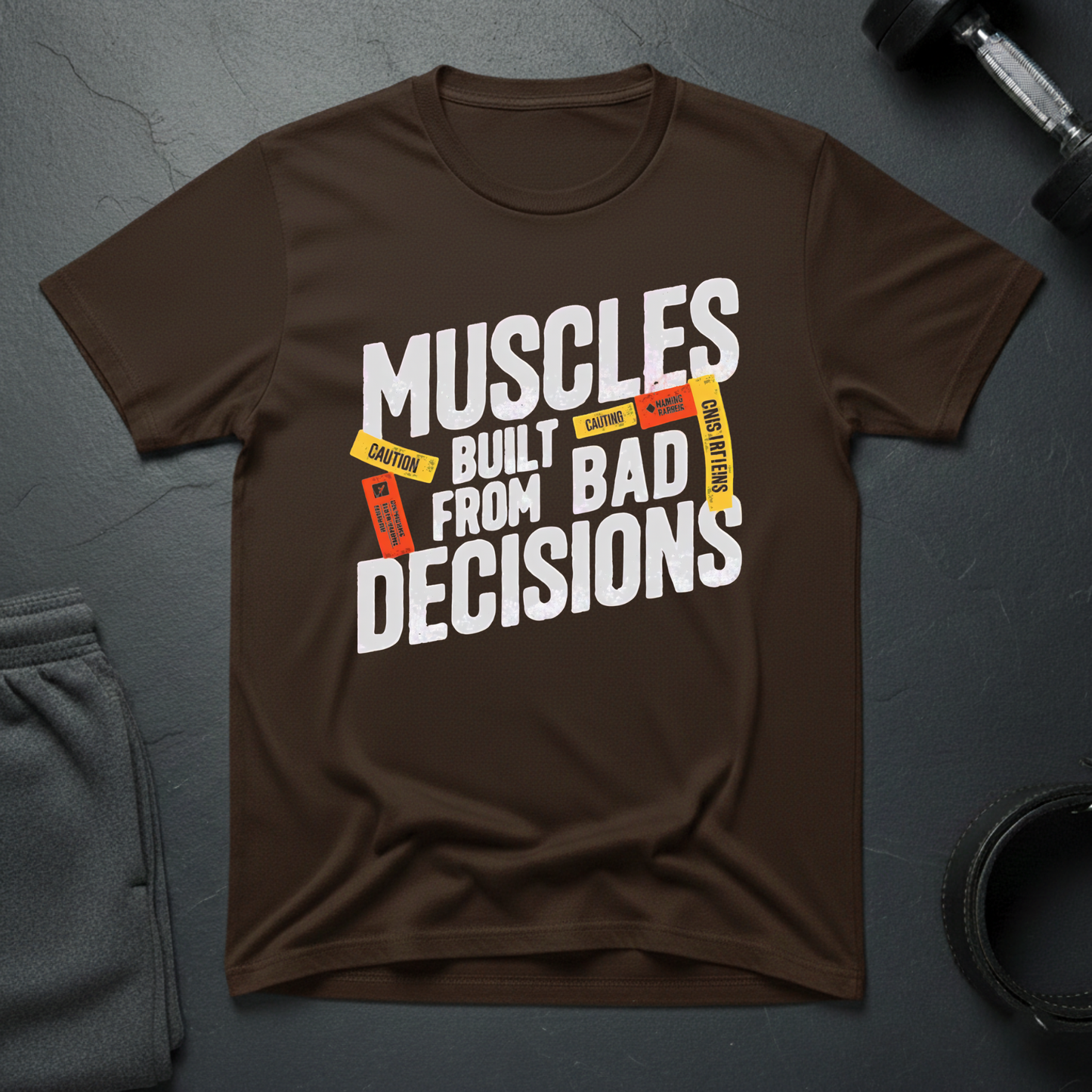 Muscles Built From Bad Decisions T-Shirt