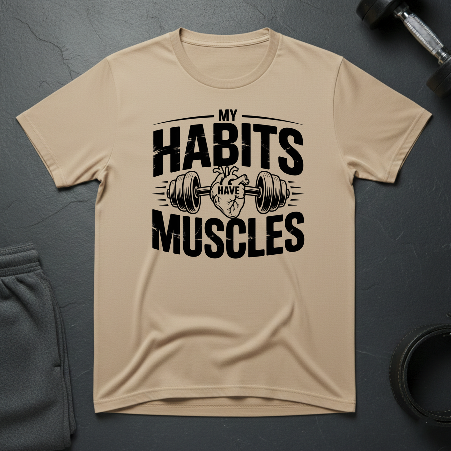 My Habits Have Muscles T-Shirt
