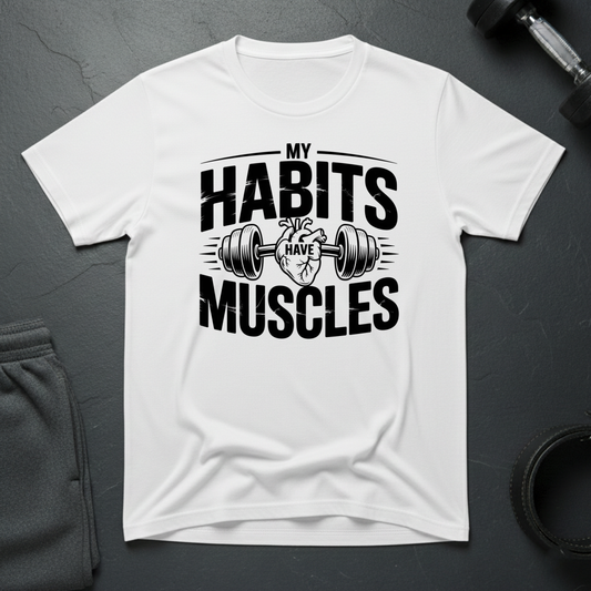 My Habits Have Muscles T-Shirt
