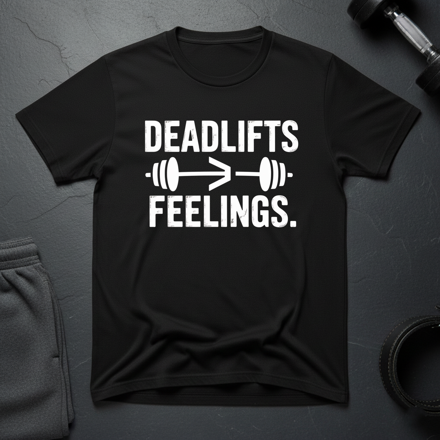 Deadlift Is Greater Than Feelings T-Shirt