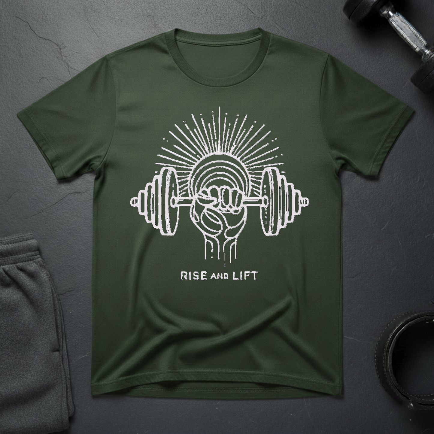 Rise And Lift Minimalist T-Shirt
