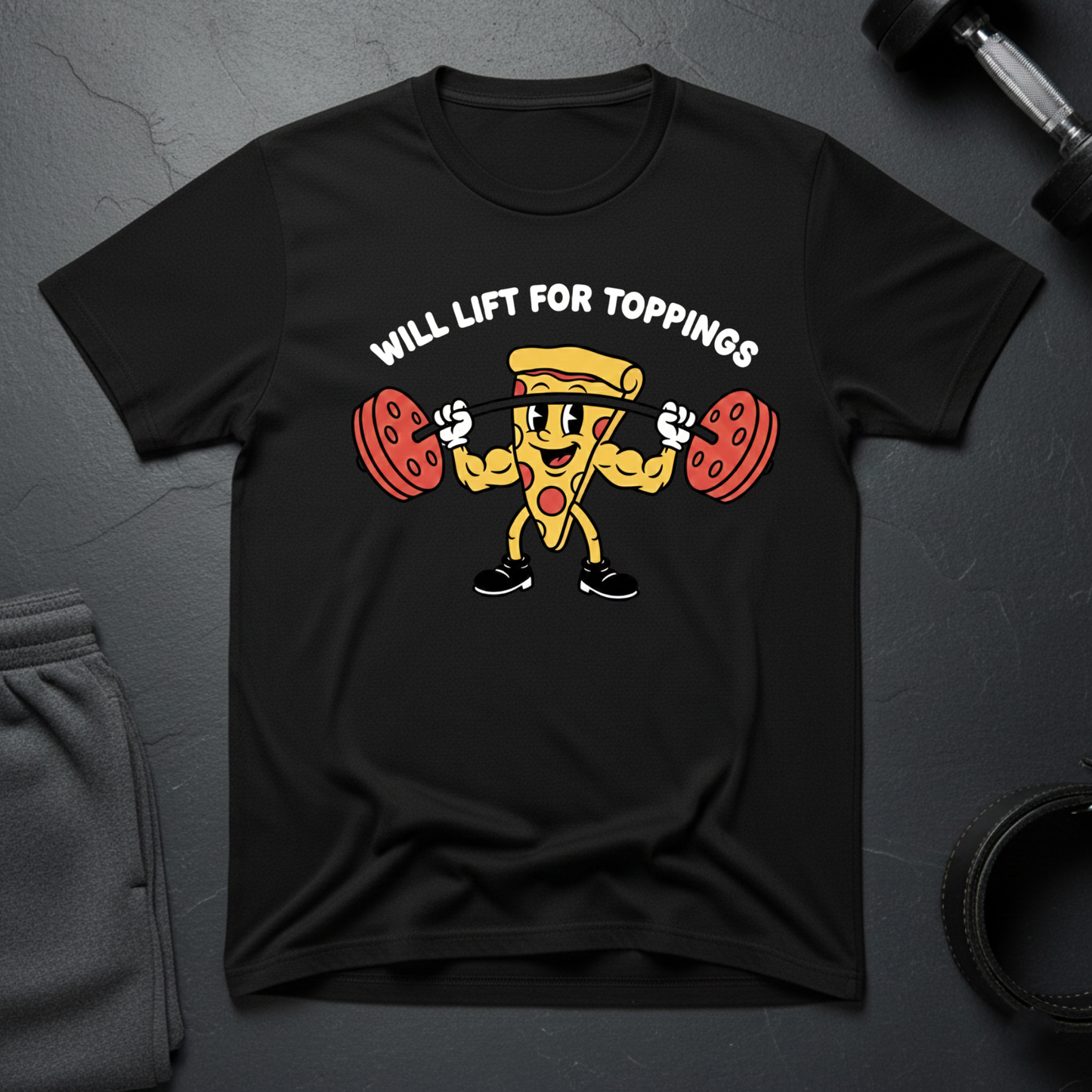 Will Lift For Toppings T-shirt