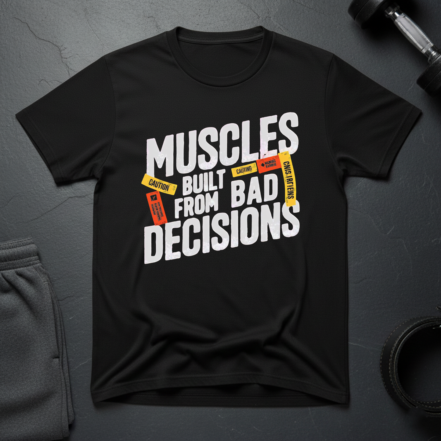 Muscles Built From Bad Decisions T-Shirt