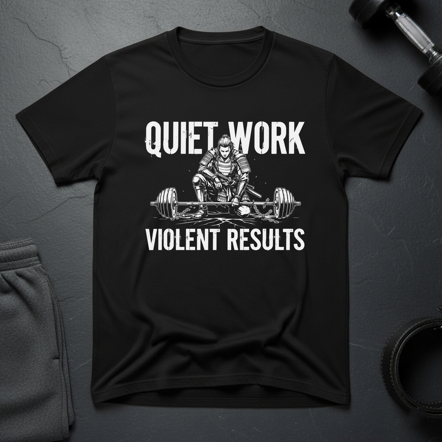 Quiet Work Violent Results T-Shirt