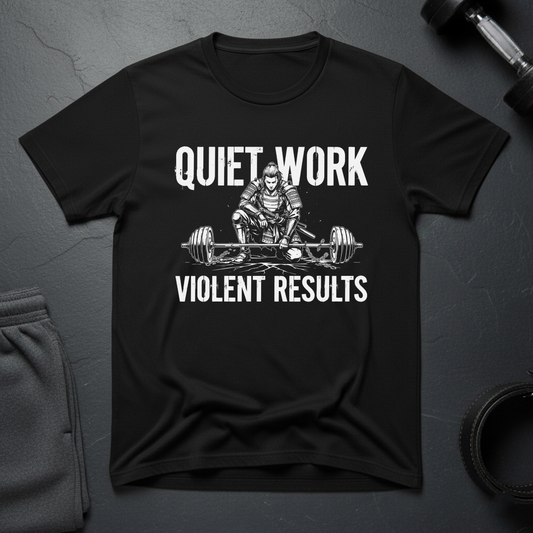 Quiet Work Violent Results T-Shirt