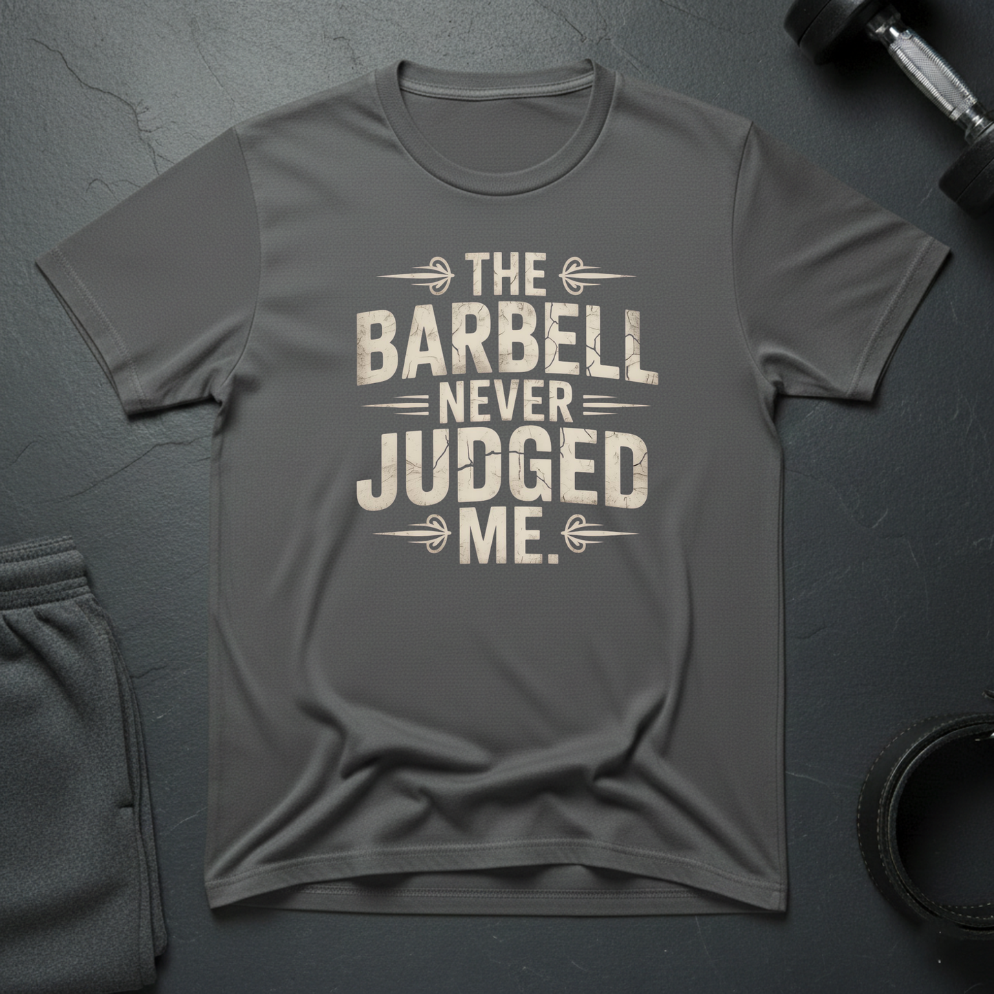 The Barbell Never Judged Me T-Shirt