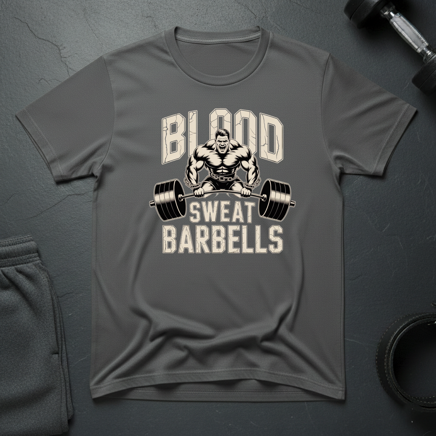 Blood Sweats Barbells T-Shirt