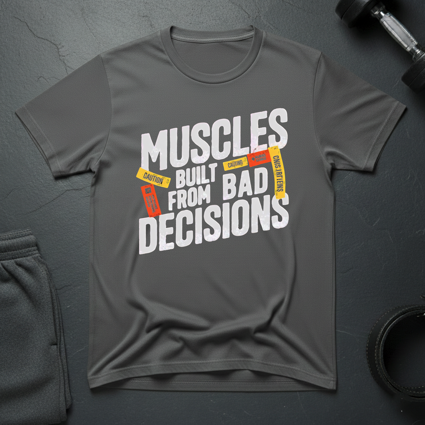 Muscles Built From Bad Decisions T-Shirt